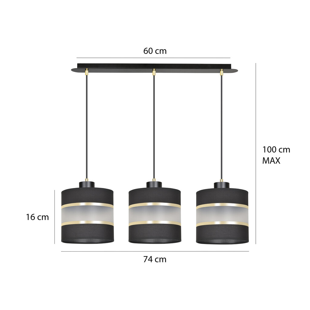 Emibig piekaramā lampa Mogi 3 White cena un informācija | Lustras | 220.lv