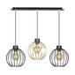 Emibig piekarināmā lampa Pineta 3 Black/Gold цена и информация | Lustras | 220.lv