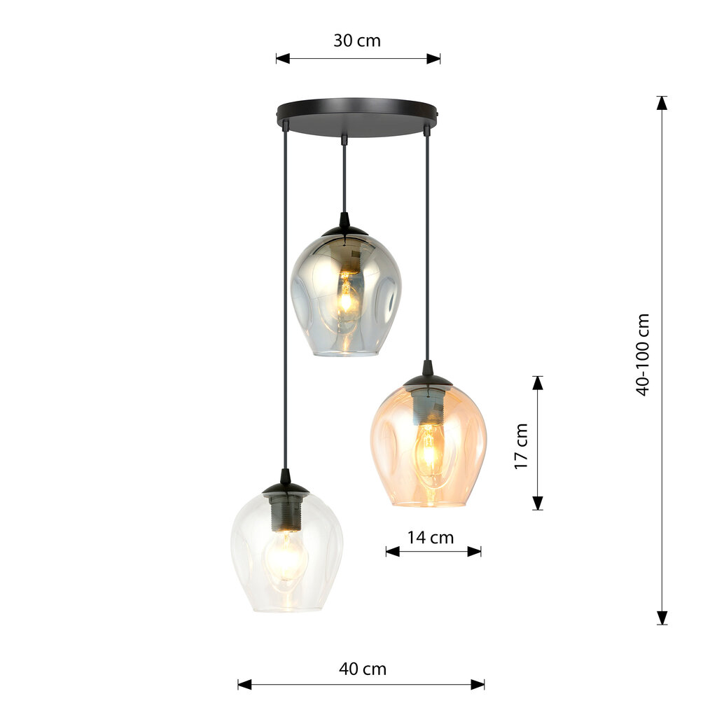 Emibig piekarināmā lampa Istar 3 Premium BL cena un informācija | Lustras | 220.lv