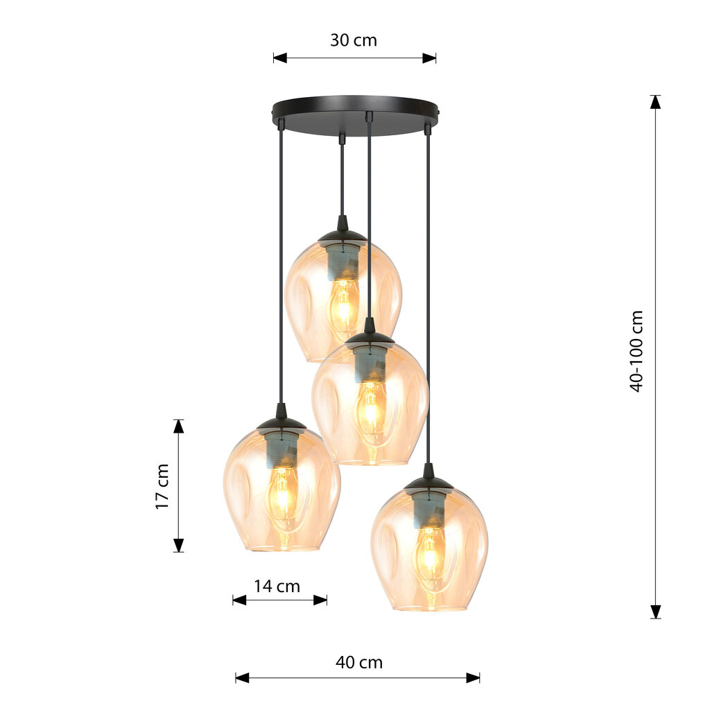 Emibig piekarināmā lampa Istar 4 Premium BL цена и информация | Piekaramās lampas | 220.lv