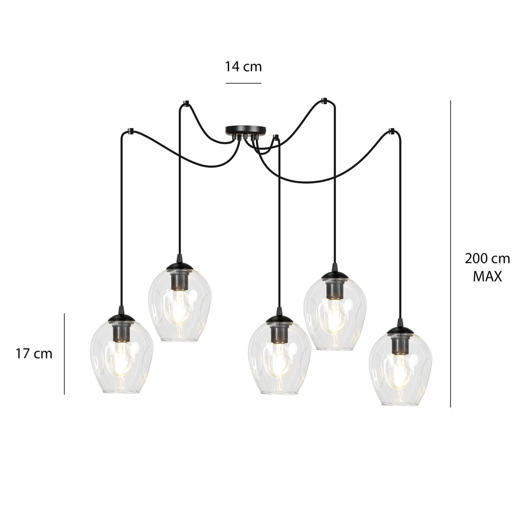 Emibig piekarināmā lampa Level 5 BL Mix cena un informācija | Piekaramās lampas | 220.lv