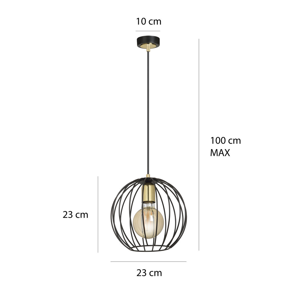 Emibig sienas lampa Albio K1 Black цена и информация | Sienas lampas | 220.lv