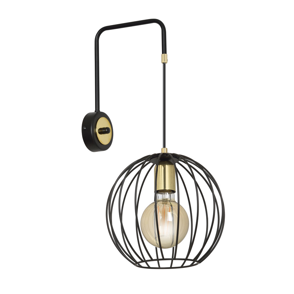 Emibig sienas lampa Albio K1 Black цена и информация | Sienas lampas | 220.lv