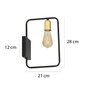 Emibig sienas lampa Savo K1 Black/Gold cena un informācija | Sienas lampas | 220.lv