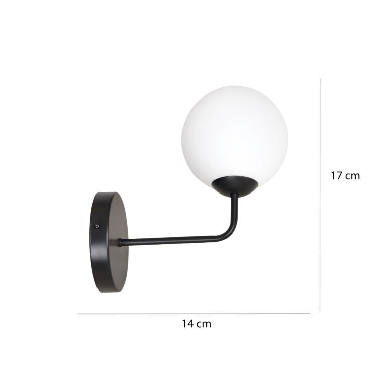 Emibig sienas lampa Pregos K1 Black цена и информация | Sienas lampas | 220.lv