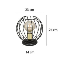 Emibig galda lampa Albio LN1 Black cena un informācija | Galda lampas | 220.lv