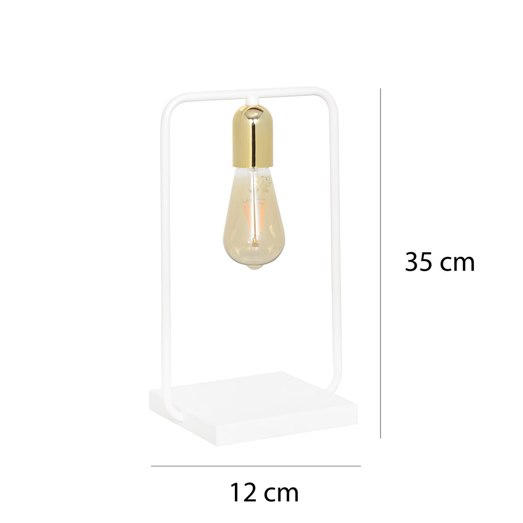 Emibig galda lampa Savo LN1 White/Gold cena un informācija | Galda lampas | 220.lv