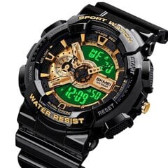 Мужские часы SKMEI 1688 BK GD Black Gold цена и информация | Мужские часы | 220.lv