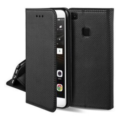 Telefona maciņš priekš Samsung Galaxy A22 5G, Hallo Smart Magnet Book Case, melns cena un informācija | Telefonu vāciņi, maciņi | 220.lv