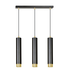 Emibig подвесной светильник Kibo 3 Black/Gold цена и информация | Люстры | 220.lv