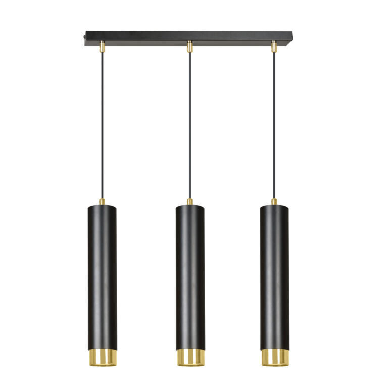 Emibig piekarināmā lampa Kibo 3 Black/Gold cena un informācija | Piekaramās lampas | 220.lv