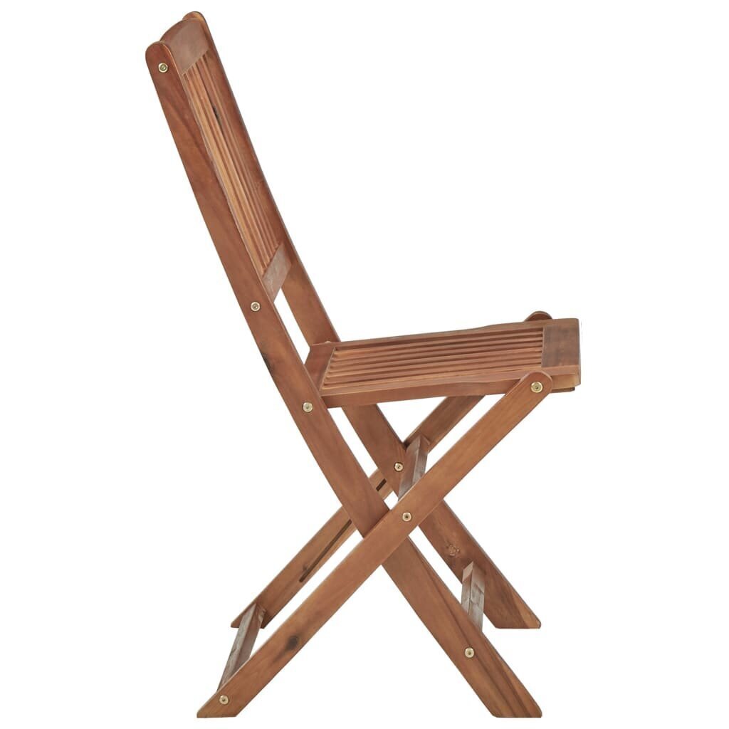 Saliekamie āra krēsli, 8gab., brūni цена и информация | Dārza krēsli | 220.lv