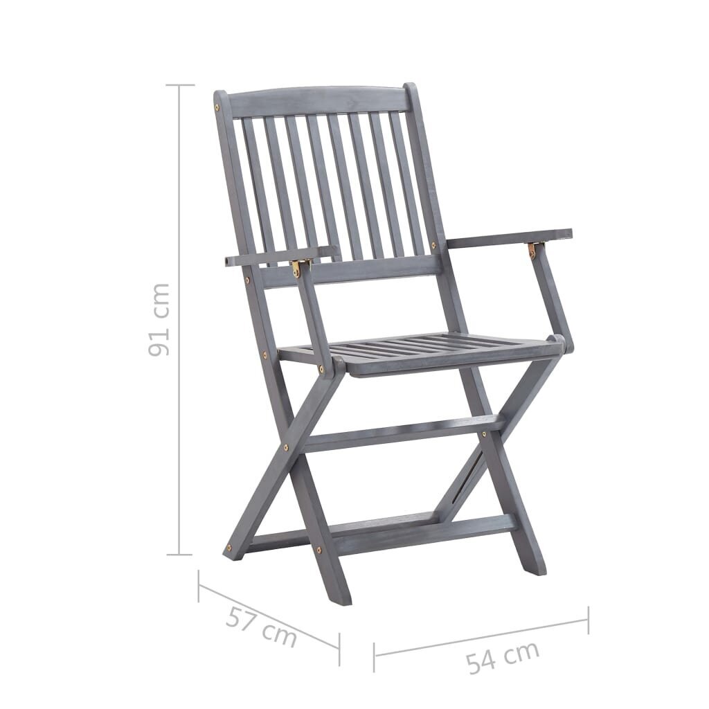 Saliekamie āra krēsli, 8 gab. cena un informācija | Dārza krēsli | 220.lv