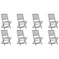 Saliekamie āra krēsli, 8 gab. cena un informācija | Dārza krēsli | 220.lv