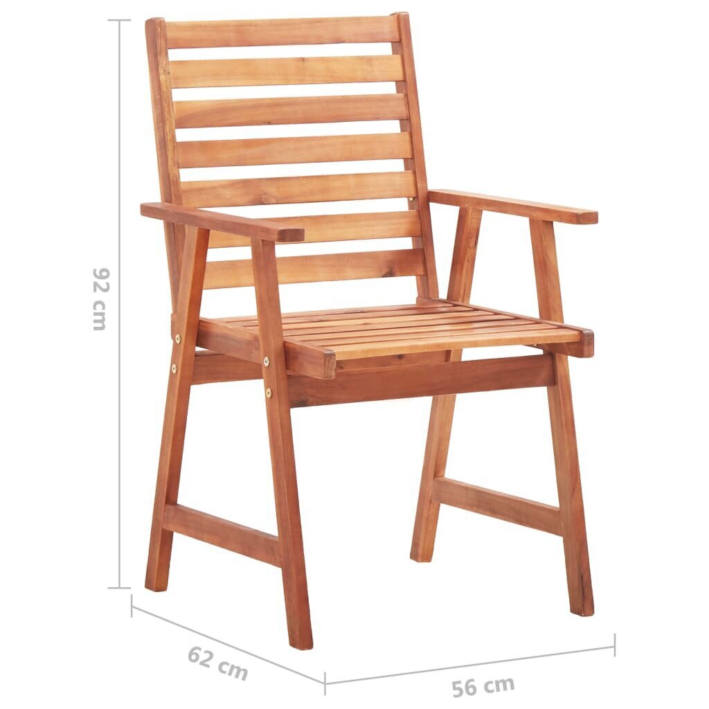 Āra ēdamistabas krēsli ar spilveniem, 4 gab. цена и информация | Dārza krēsli | 220.lv