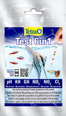 Тест для воды Tetra 6in1 N10 цена и информация | Аквариумы и оборудование | 220.lv