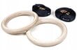 Koka vingrošanas gredzeni 23 cm x 28 mm cena un informācija | Fitnesa gumijas, gredzeni | 220.lv