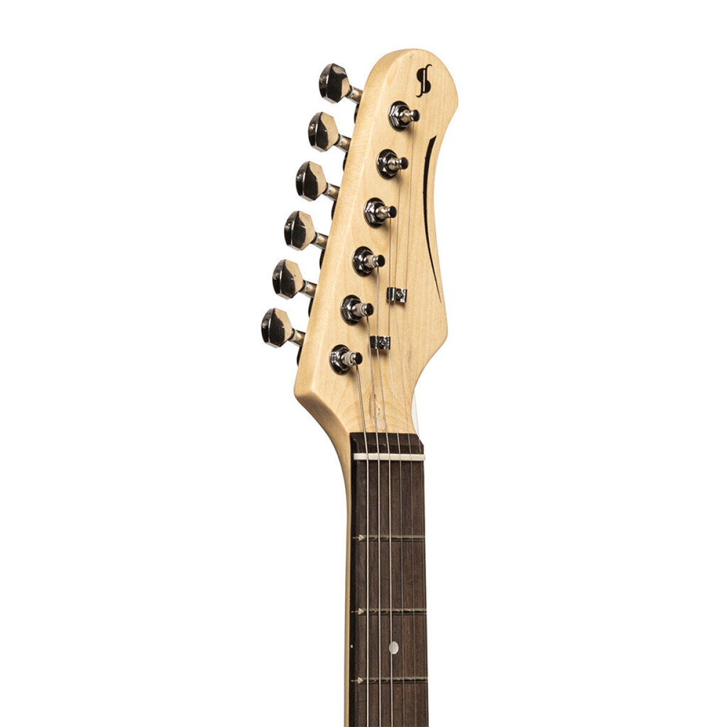 Elektriskā ģitāra Stagg SES-30 BK cena un informācija | Ģitāras | 220.lv