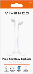 Наушники Vivanco Free&Easy Earbuds (61736), белые цена и информация | Наушники | 220.lv