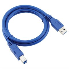 Кабель для принтера RoGer USB 3.0 A-plug AM-BM, 1.5 м, синий цена и информация | Кабели для телефонов | 220.lv