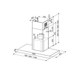 Faber Stilo COMFORT BK MATT A60 cena un informācija | Tvaika nosūcēji | 220.lv