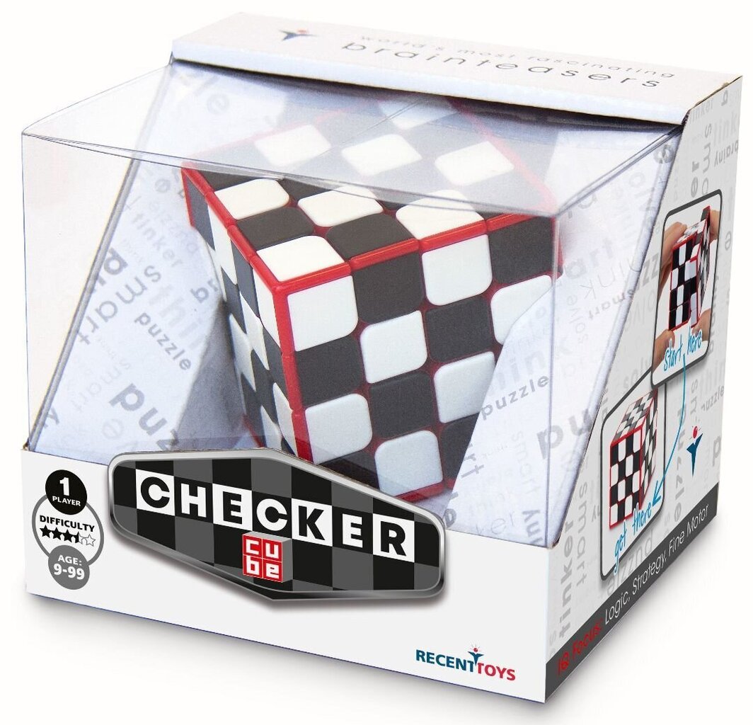 Prāta spēle „Checker Cube“ 4x4x4, Recent Toys cena un informācija | Galda spēles | 220.lv