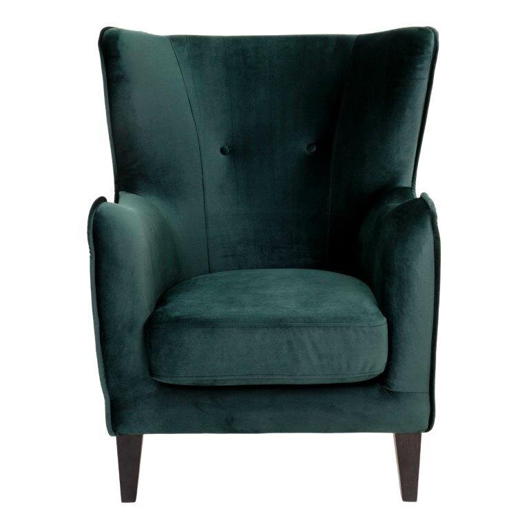 Atzveltnes krēsls Campo, tumši zaļš cena un informācija | Atpūtas krēsli | 220.lv