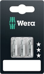 Насадки Wera 867/1 Standard TORX TX 10 + TX 15 + TX 25 x 25 мм цена и информация | Механические инструменты | 220.lv