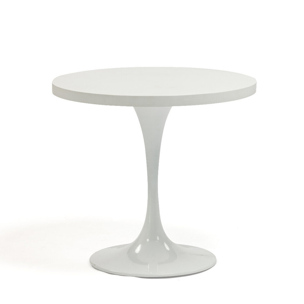 Dārza galds BOLGHERI D80xH74cm, balts цена и информация | Dārza galdi | 220.lv