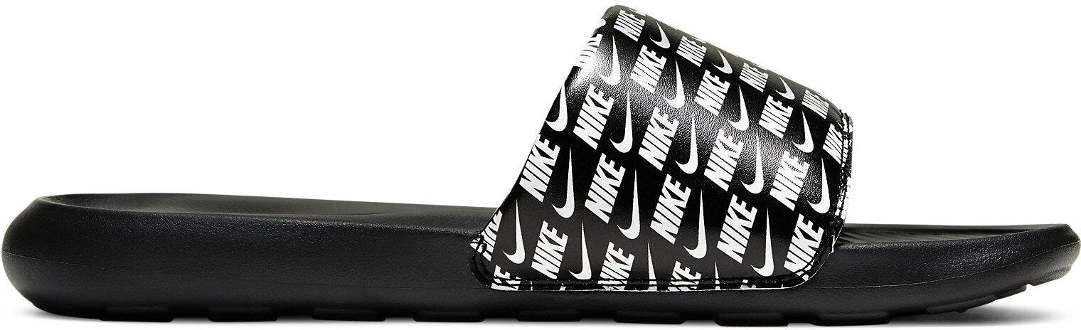 Pludmales čības vīriešiem, Nike Victori One Slide Print Black White CN9678 006/7 cena un informācija | Vīriešu iešļūcenes, čības, sandales | 220.lv