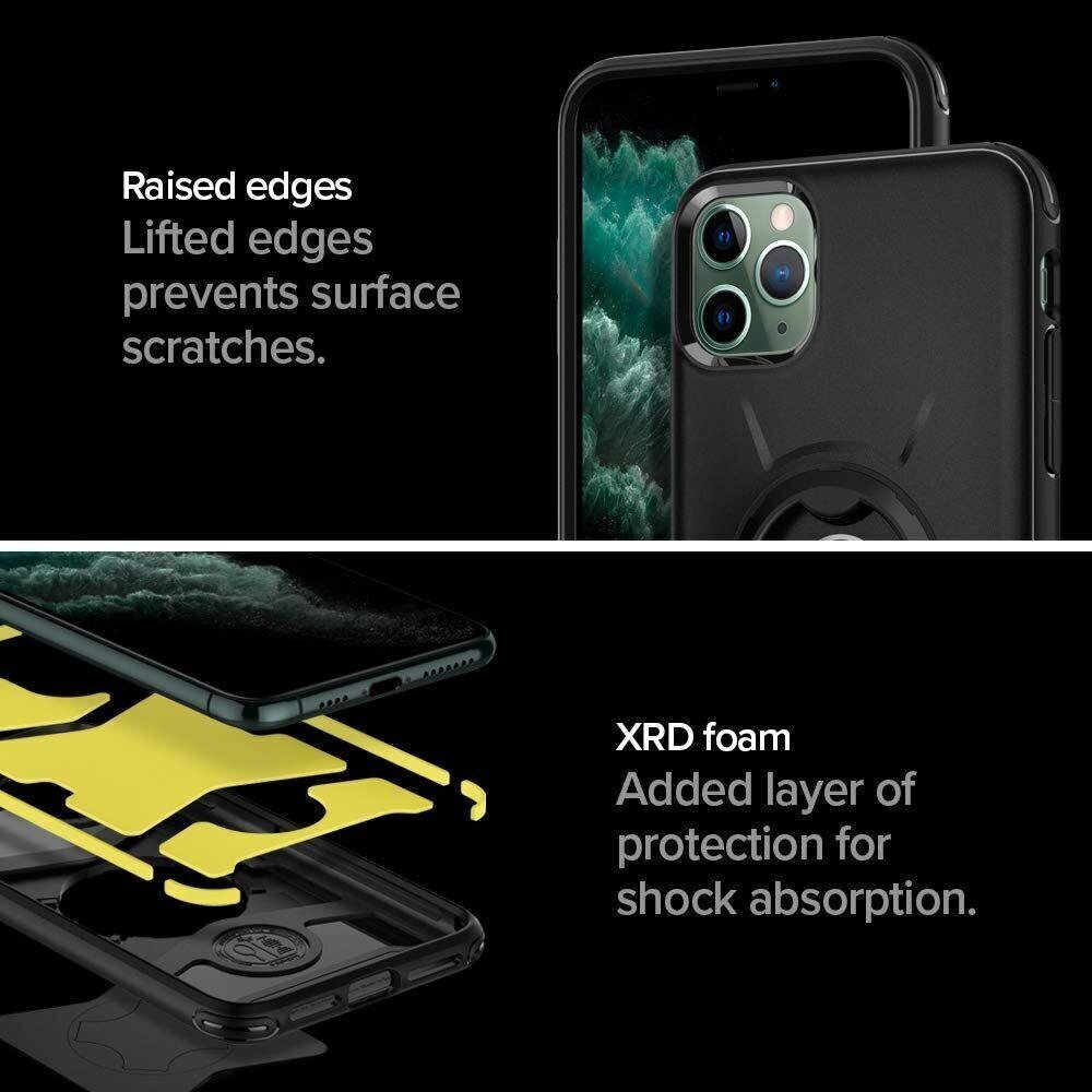 Maciņš priekš IPHONE 11 PRO, SPIGEN GEARLOCK Velosipēda stiprinājuma Vāciņš, melns цена и информация | Telefonu vāciņi, maciņi | 220.lv