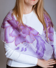 Ar rokām apgleznota zīda šalle, Igaunijas dizains cena un informācija | Sieviešu šalles, lakati | 220.lv