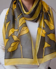 Шелковый шарф ручной работы Anoli Design Erksad Lilled цена и информация | Женские шарфы, платки | 220.lv