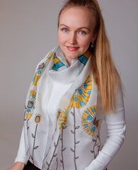 Шелковый шарф ручной работы Anoli Design Erksad Lilled цена и информация | <p>Тапочки женские</p>
 | 220.lv