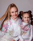 Mātes un meitas zīda šalles komplekts, Igaunijas dizains cena un informācija | Sieviešu šalles, lakati | 220.lv