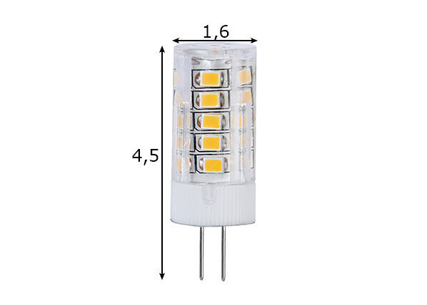 LED spuldze G4, 12V, Halo LED, 3W = 27W, 2700K, 280LM 10/100 cena un informācija | Spuldzes | 220.lv