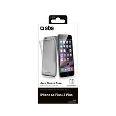 SBS Aero Sleeve Case Aizmugurējais Silikona Apvalks Priekš Apple iPhone 6 Plus / 6S Plus Caurspīdīgs цена и информация | Чехлы для телефонов | 220.lv