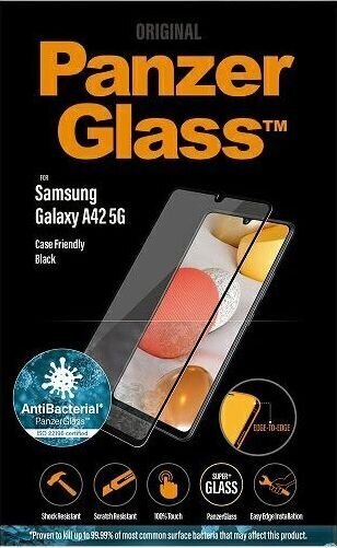 PanzerGlass Samsung Galaxy A42 5G CF,Bla cena un informācija | Telefonu vāciņi, maciņi | 220.lv