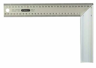 Galdnieka stūrenis 250X140mm ar skalu, Stanley cena un informācija | Rokas instrumenti | 220.lv