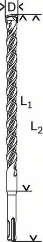 Triecienurbis Bosch SDS-plus-5 puur (S4L), 6 x 50 x 115 mm cena un informācija | Ēveles | 220.lv