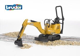 Экскаватор BRUDER JCB Micro 8010 CTS с аксессуарами, 62003 цена и информация | Конструктор автомобилей игрушки для мальчиков | 220.lv