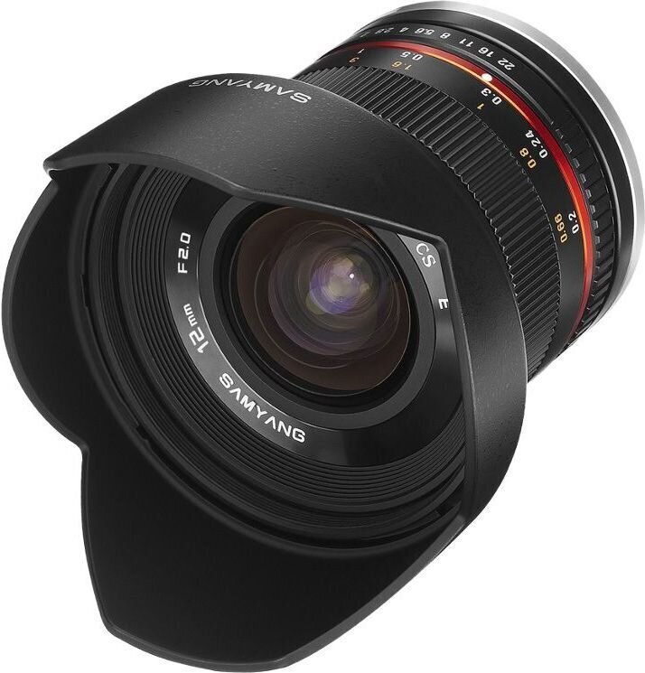 Samyang 12mm f/2.0 NCS CS objektīvs priekš Fujifilm cena un informācija | Objektīvi | 220.lv