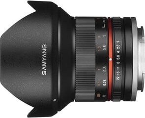 Samyang 12mm f/2.0 NCS CS objektīvs priekš Fujifilm cena un informācija | Objektīvi | 220.lv