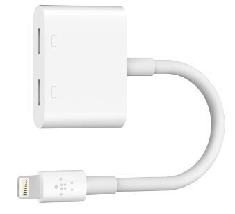 Adapter Belkin Lightning->Audio+Charge RockStar™ cena un informācija | Adapteri un USB centrmezgli | 220.lv