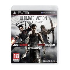 PS3 Ultimate Action Triple Pack: Just Cause 2, Tomb Raider and Sleeping Dogs цена и информация | Компьютерные игры | 220.lv