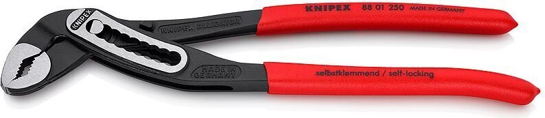 Knipex Alligator 8801250 ūdens cauruļu knaibles, Ø50mm, HEX 46mm, 250mm cena un informācija | Rokas instrumenti | 220.lv