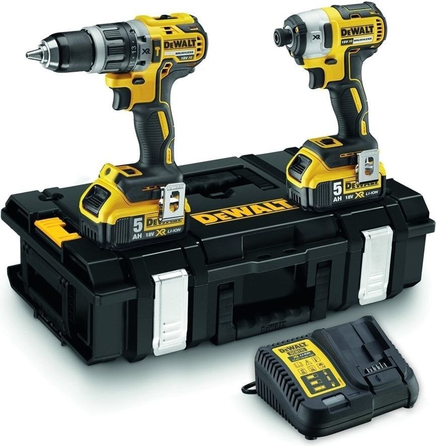 18V Combo DCK266P2: DCD796 + DCF887, 2 x 5,0 Ah, DeWalt цена и информация | Skrūvgrieži, urbjmašīnas | 220.lv