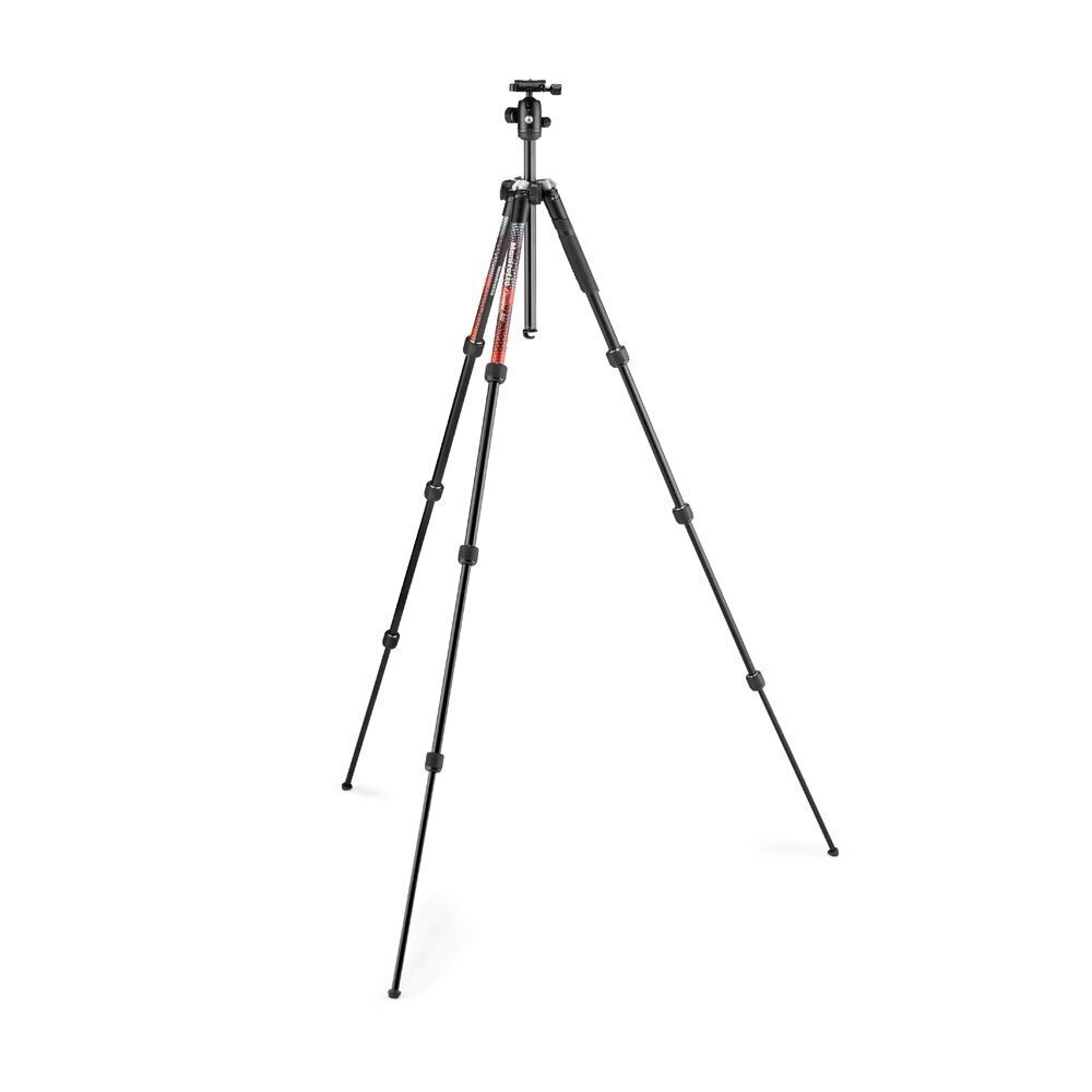 Manfrotto statīva komplekts Element MII MKELMII4RD-BH, sarkans cena un informācija | Fotokameru statīvi | 220.lv