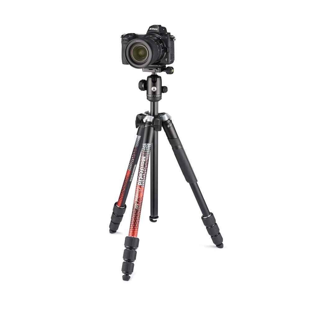 Manfrotto statīva komplekts Element MII MKELMII4RD-BH, sarkans cena un informācija | Fotokameru statīvi | 220.lv