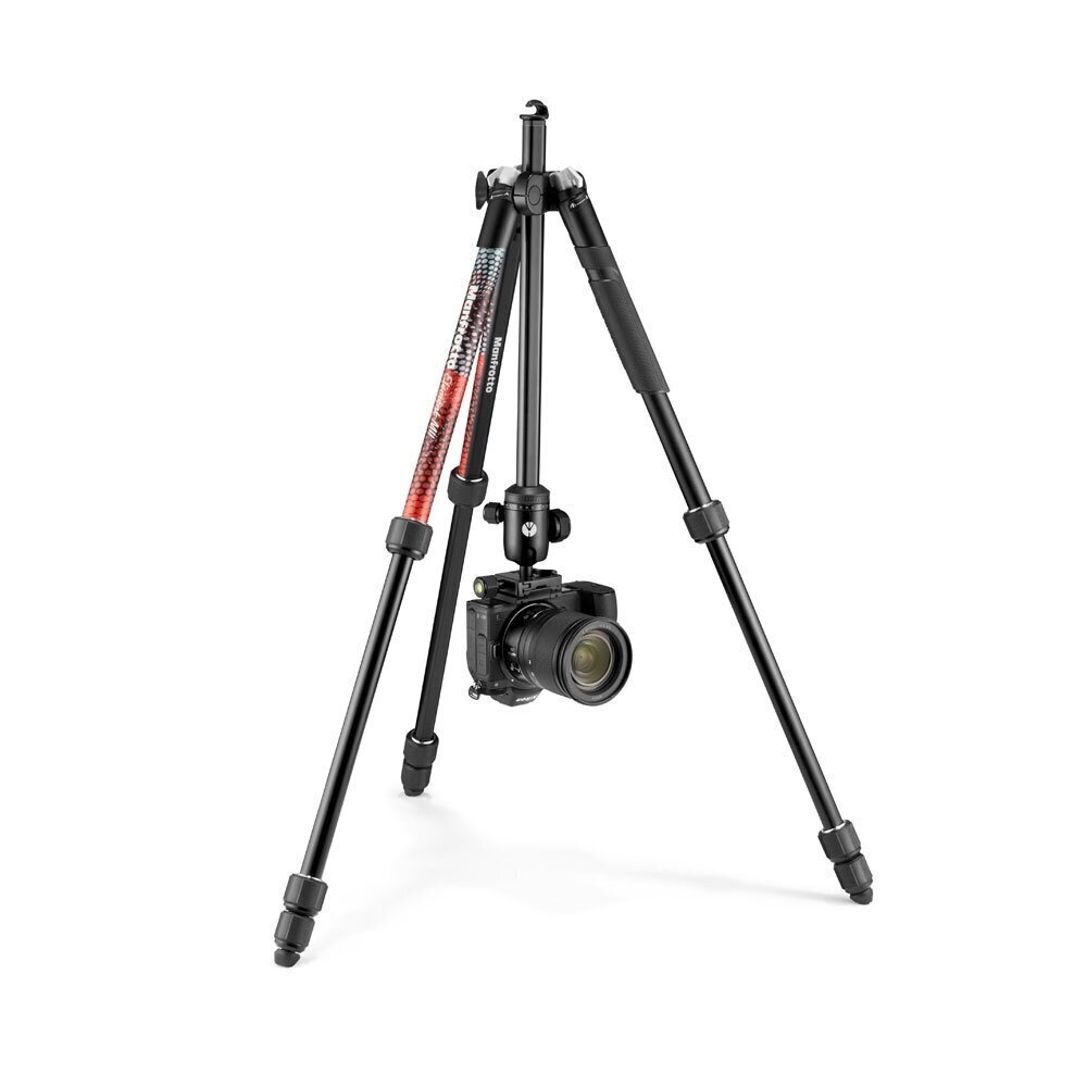 Manfrotto statīva komplekts Element MII MKELMII4RD-BH, sarkans cena un informācija | Fotokameru statīvi | 220.lv